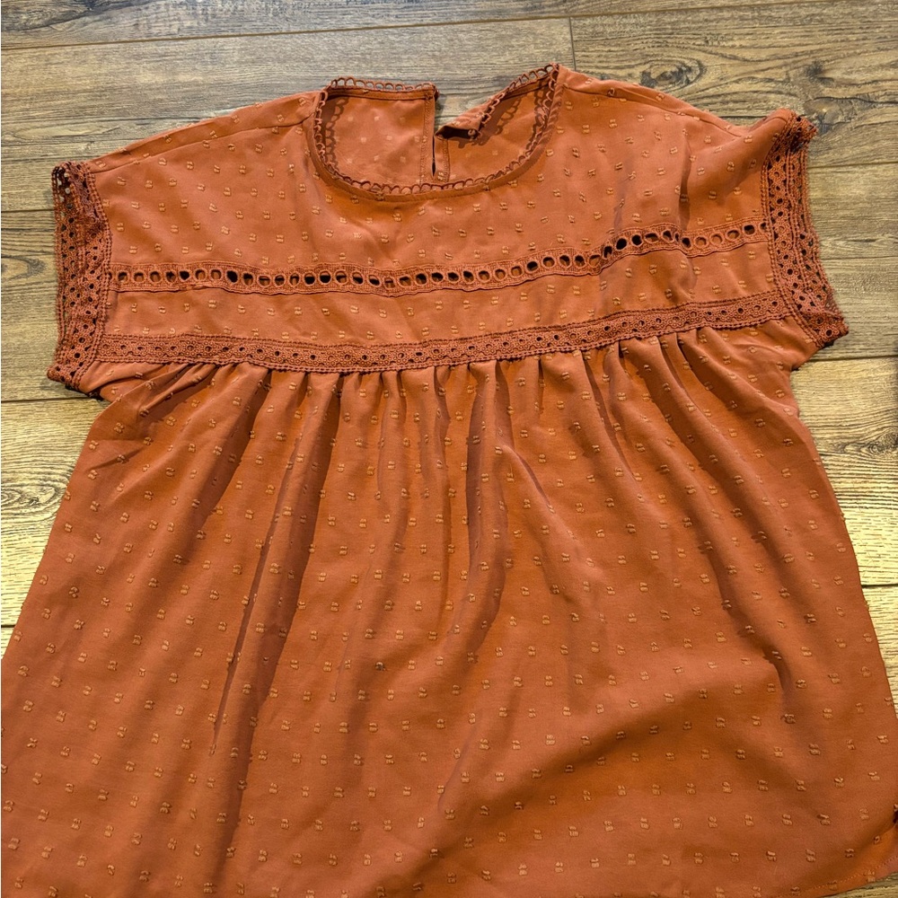 SHEIN Terracotta Blouse